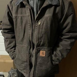 CARHARTT WASHED DUCK SHERPA LINED JACKET